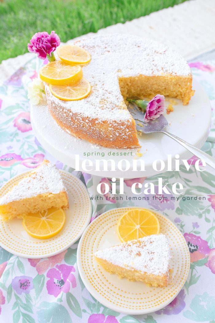 Lemon Olive Oil Cake With Lemons Fresh From The Garden