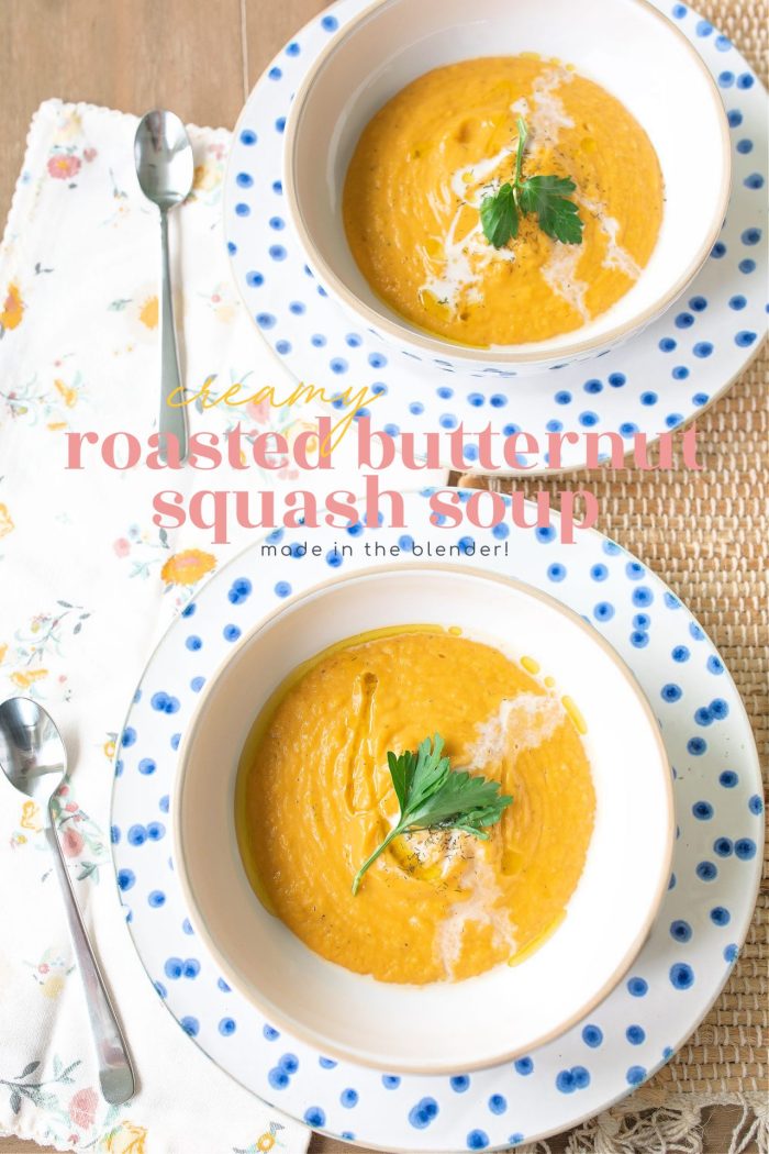 Creamy Roasted Butternut Squash | Made in the Blender!