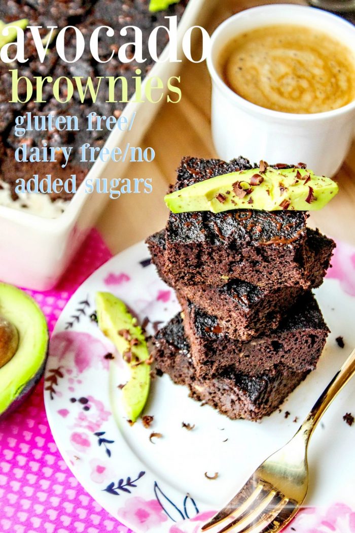 Fudgy Avocado Brownies (Gluten, Sugar & Dairy Free)